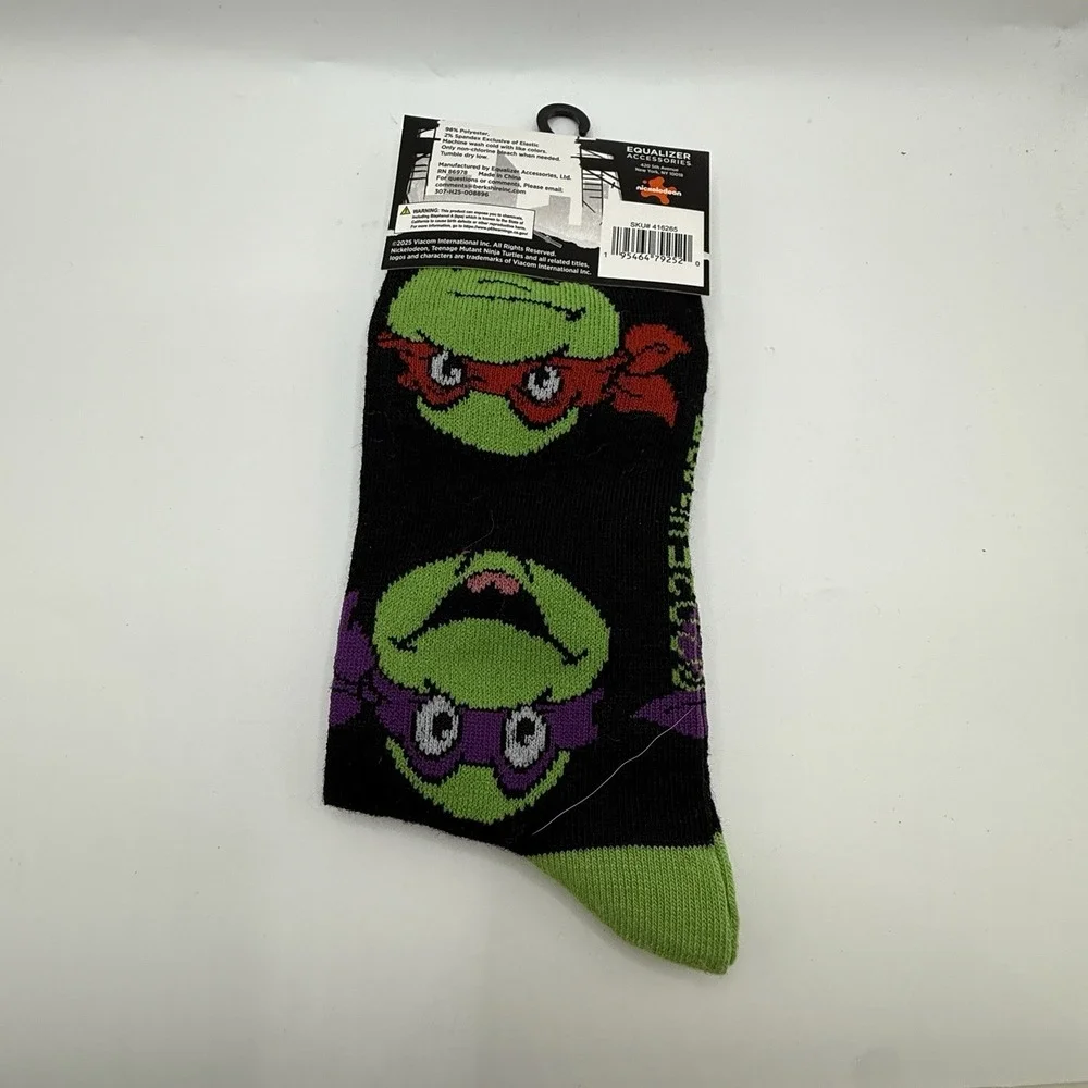 TMNT Teenage Mutant Ninja Turtles Crew Socks Cartoon Character Socks‎